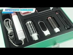 6 in 1 Ion Blow Dryer Brush Curler negativo foggia la spazzola di aria calda ceramica